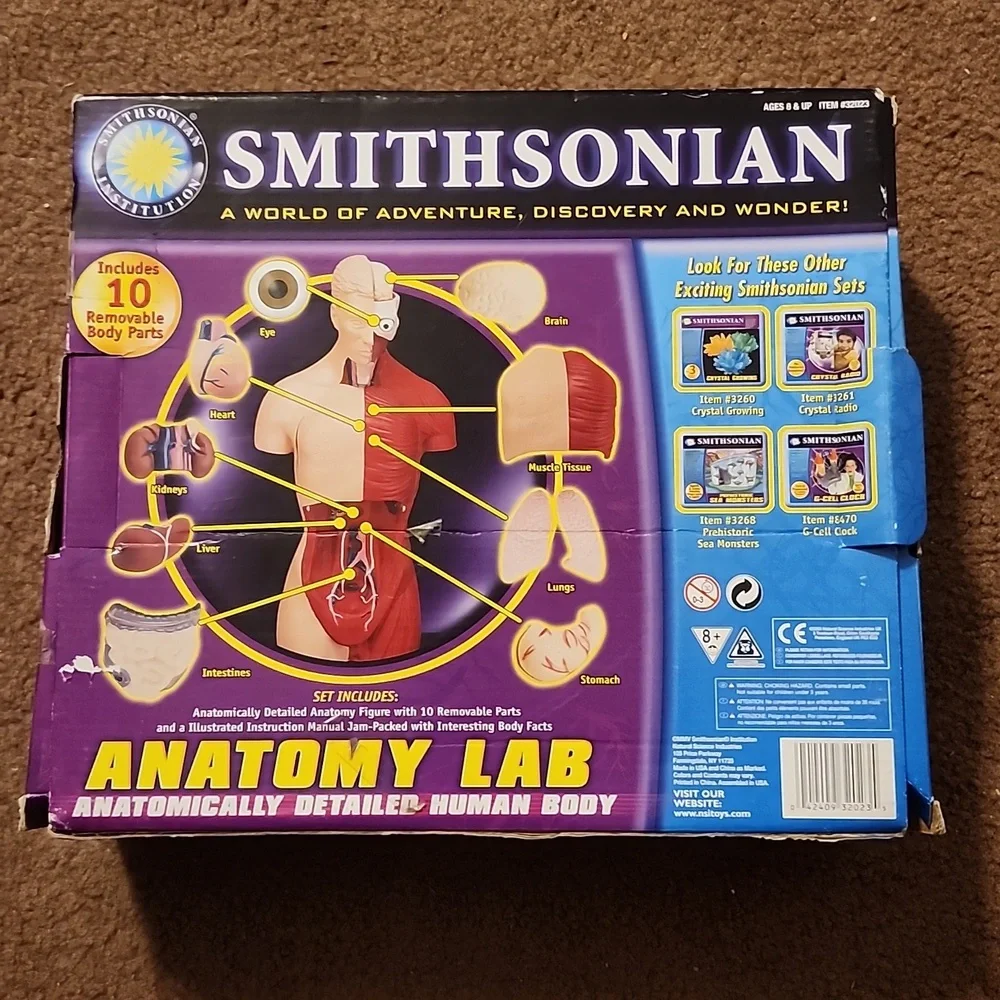 Anatomy lab Smithsonian science open box human body organs puzzle learning